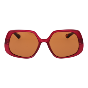 Guess Sonnenbrille GU7862 5674E – Frontansicht mit Kunststoff Rahmen und Orange Gläsern