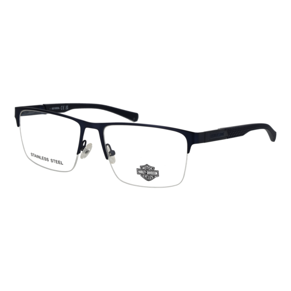 Harley-Davidson Brille HD00010 58091 – 45° Seitenansicht Harley-Davidson )} Brille HD00010 58091 in Blau