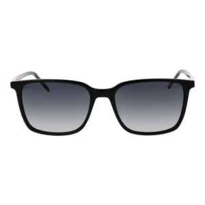 Hugo Sonnenbrille HG 1423/G/S 568079O – Frontansicht mit Eco Azetat & Azetat Rahmen und Grau Gläsern