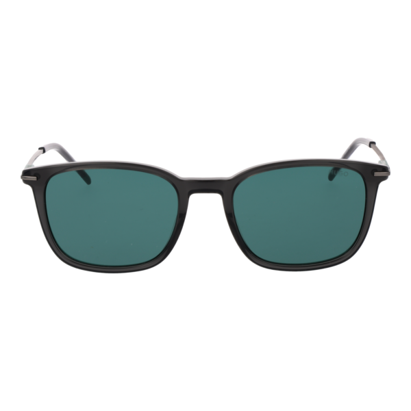 Hugo Sonnenbrille HG 1428/S 53KB7QT – Frontansicht mit Azetat & Edelstahl Rahmen und Türkis Gläsern