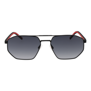 Hugo Sonnenbrille HG 1433/S 590039O – Frontansicht mit Silikon & Metall Rahmen und Grau Gläsern