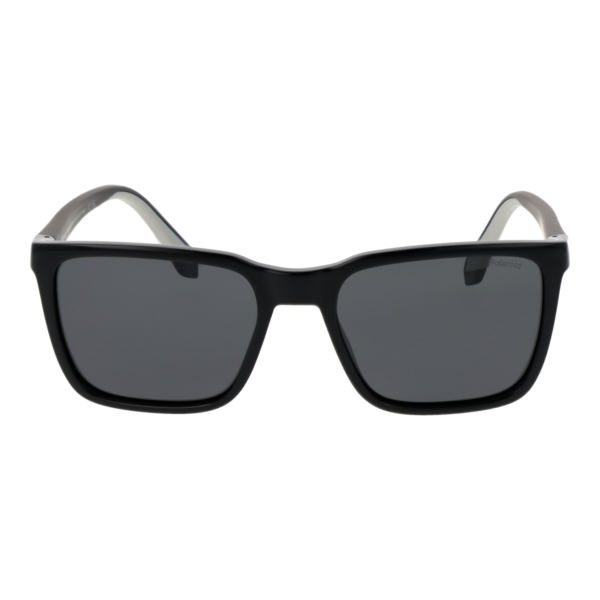 Polaroid Sonnenbrille PLD 2175/S/X 54807M9 – Frontansicht mit Polyamid & Eco Gummi Rahmen und Grau Gläsern