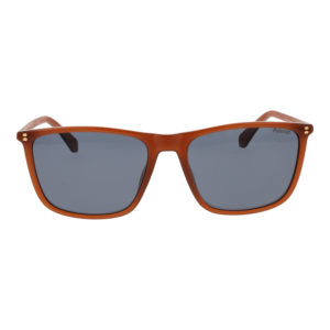 Polaroid Sonnenbrille PLD 4210/S/X 59L7QM9 – Frontansicht mit Polyamid & Eco Gummi Rahmen und Grau Gläsern
