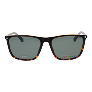 Polaroid Sonnenbrille PLD 4210/S/X 59WR7UC – Frontansicht mit Polyamid & Eco Gummi Rahmen und Grün Gläsern