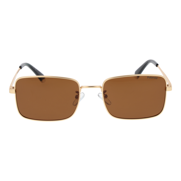 Polaroid Sonnenbrille PLD 4213/G/S/X 57AOZSP – Frontansicht mit Metall & Eco Edelstahl Rahmen und Braun Gläsern