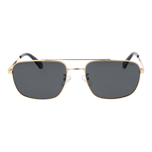Polaroid Sonnenbrille PLD 4214/G/S/X 592F7M9 – Frontansicht mit Metall & Eco Edelstahl Rahmen und Grau Gläsern