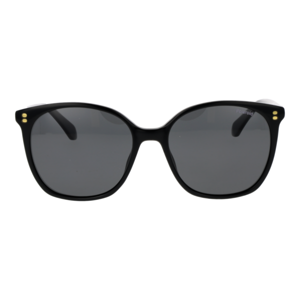 Polaroid Sonnenbrille PLD 4215/S/X 55807M9 – Frontansicht mit Eco Azetat & Azetat Rahmen und Grau Gläsern