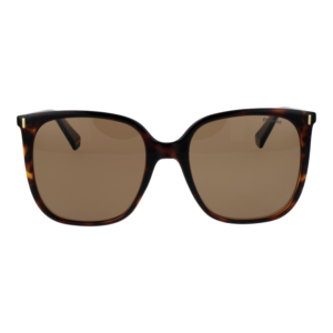 Polaroid Sonnenbrille PLD 6218/S 56086SP – Frontansicht mit Polycarbonat Rahmen und Bronze Gläsern