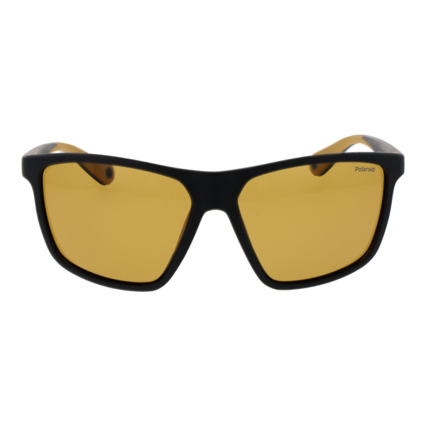 Polaroid Sonnenbrille PLD 7040/S 59PGCMU – Frontansicht mit Kunststoff Rahmen und Gelb Gläsern