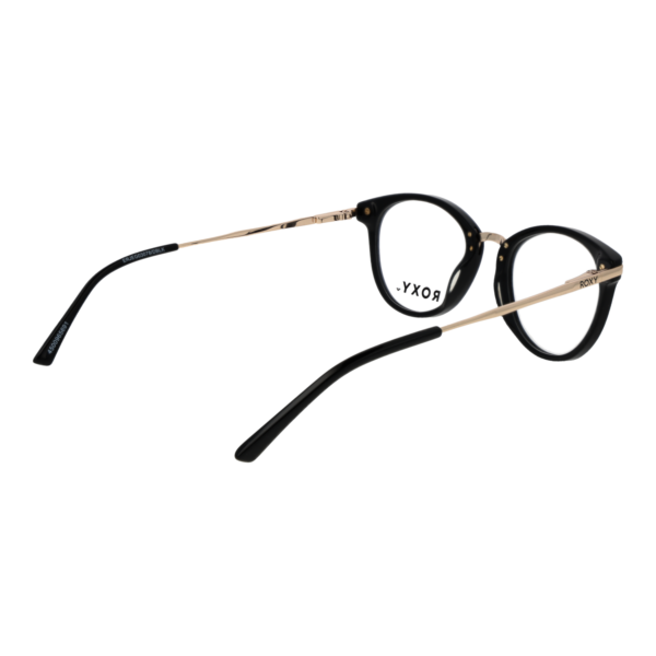 Frontansicht der Roxy Brille ERJEG03078 DBLK – Rahmen Azetat