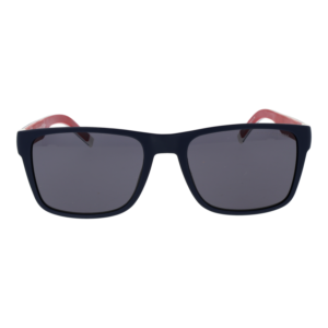 Tommy Hilfiger Sonnenbrille TH 2375/S 56PJPIR – Frontansicht mit Polyamid & Eco Gummi Rahmen und Grau Gläsern