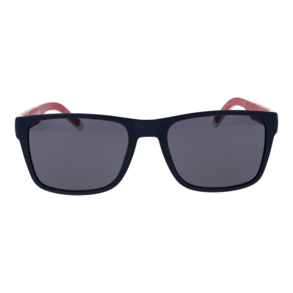 Tommy Hilfiger Sonnenbrille TH 2375/S 56PJPIR – Frontansicht mit Polyamid & Eco Gummi Rahmen und Grau Gläsern