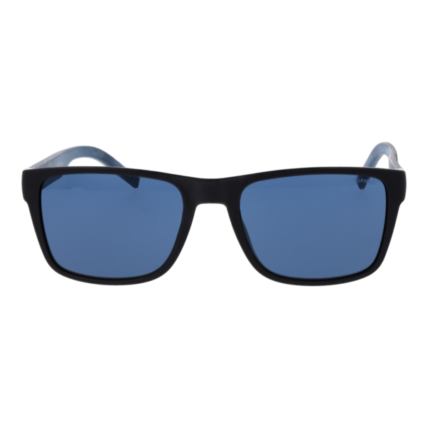 Tommy Hilfiger Sonnenbrille TH 2375/S 56PJPKU – Frontansicht mit Polyamid & Eco Gummi Rahmen und Blau Gläsern