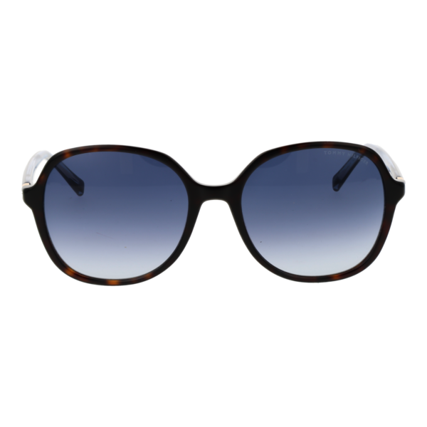 Tommy Hilfiger Sonnenbrille TH 2394/S 5508608 – Frontansicht mit Azetat & Eco Metall Rahmen und Blau Gläsern