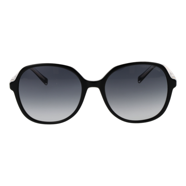 Tommy Hilfiger Sonnenbrille TH 2394/S 558079O – Frontansicht mit Azetat & Eco Metall Rahmen und Grau Gläsern
