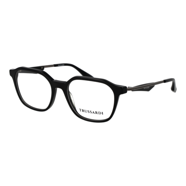Trussardi Brille TSM6014 53A01 – 45° Seitenansicht Trussardi )} Brille TSM6014 53A01 in Schwarz