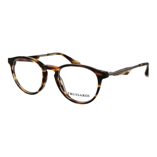Trussardi Brille TSM6017 49E01 – 45° Seitenansicht Trussardi )} Brille TSM6017 49E01 in Havanna