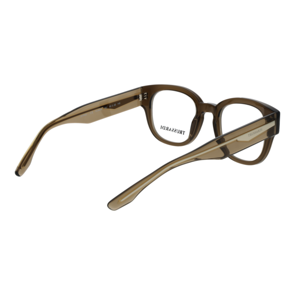 Frontansicht der Trussardi Brille TSU6042 50T01 – Rahmen Azetat