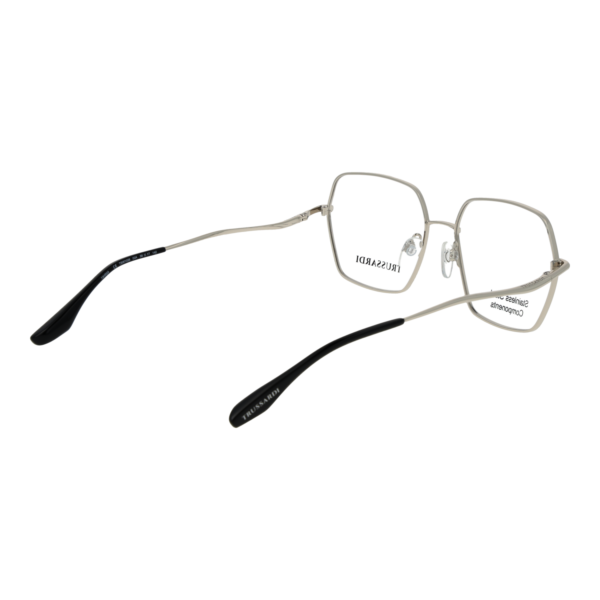 Frontansicht der Trussardi Brille TSW1038 5603A – Rahmen Edelstahl