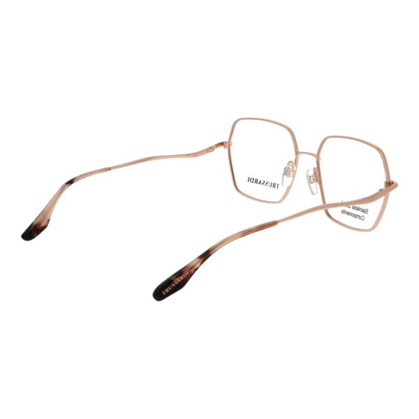 Frontansicht der Trussardi Brille TSW1038 5605A – Rahmen Edelstahl