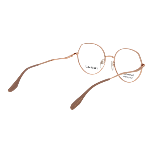 Frontansicht der Trussardi Brille TSW1039 5401A – Rahmen Edelstahl