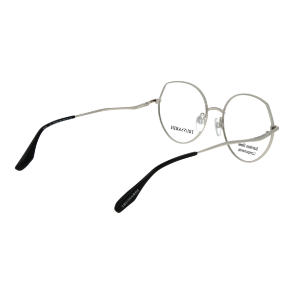 Frontansicht der Trussardi Brille TSW1039 5403A – Rahmen Edelstahl