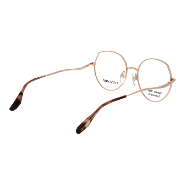 Frontansicht der Trussardi Brille TSW1039 5405A – Rahmen Edelstahl