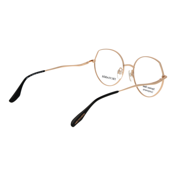 Frontansicht der Trussardi Brille TSW1039 5409A – Rahmen Edelstahl