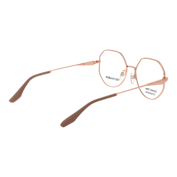 Frontansicht der Trussardi Brille TSW1042 5301A – Rahmen Edelstahl