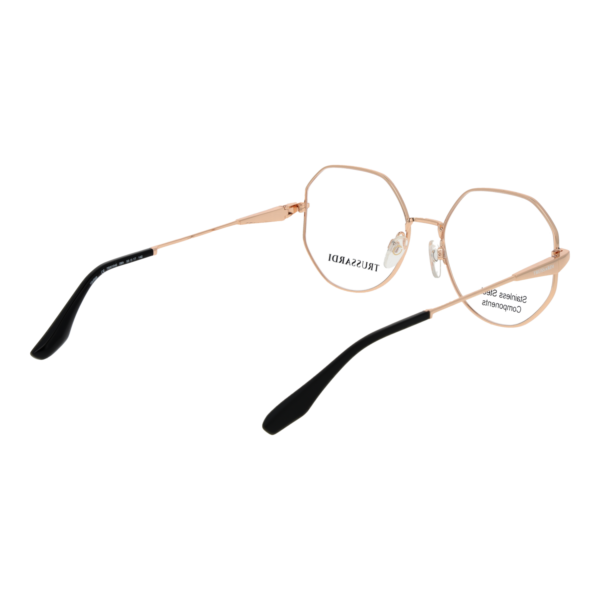 Frontansicht der Trussardi Brille TSW1042 5309A – Rahmen Edelstahl