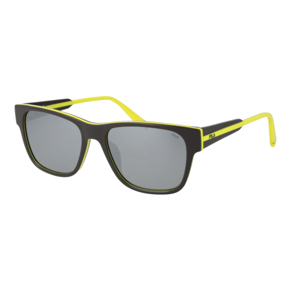 Fila Rechteck Sonnenbrille SFI311V 546MYP in Grau – 45° Seitenansicht
