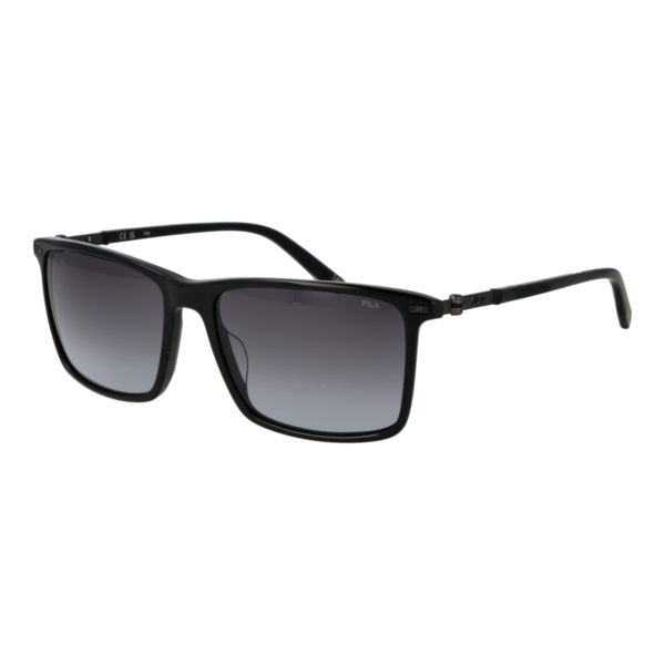 Fila Rechteck Sonnenbrille SFI447 570700 in Schwarz – 45° Seitenansicht