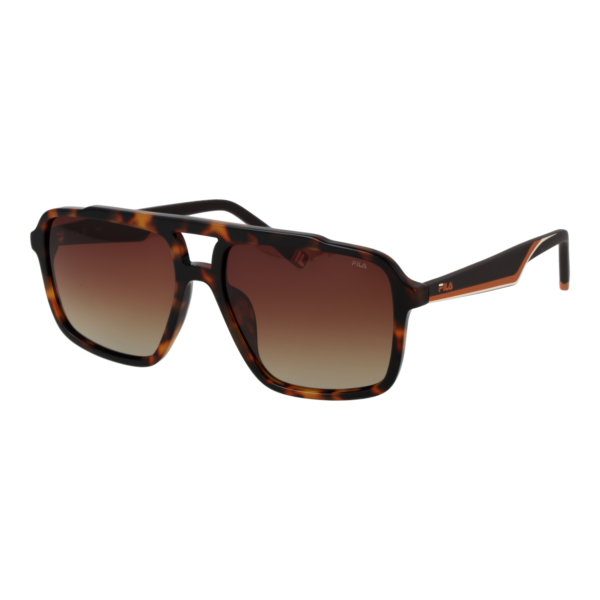 Fila Pilotenbrille Sonnenbrille SFI460 57C10P in Havanna – 45° Seitenansicht