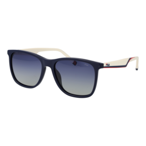 Fila Rechteck Sonnenbrille SFI461 56D82P in Blau – 45° Seitenansicht