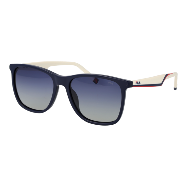 Fila Rechteck Sonnenbrille SFI461 56D82P in Blau – 45° Seitenansicht