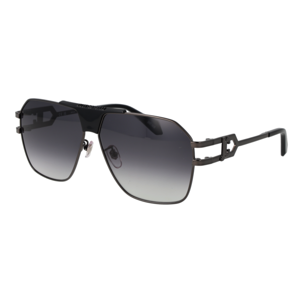 Just Cavalli Pilotenbrille Sonnenbrille SJC094 610568 in Gunmetal – 45° Seitenansicht