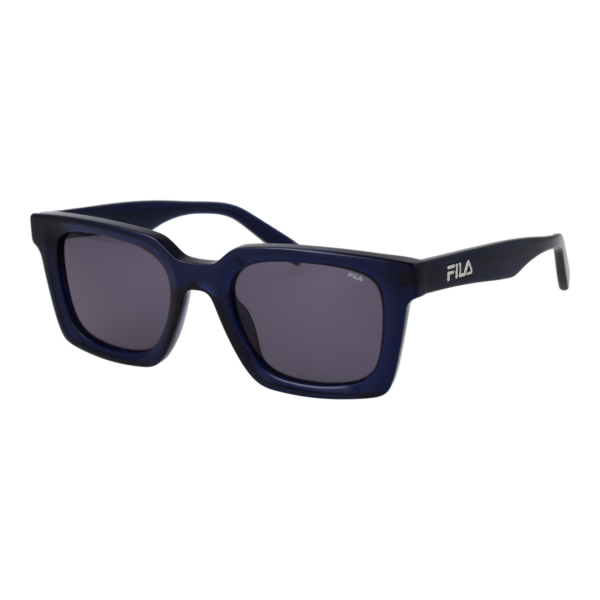 Fila Rechteck Sonnenbrille SFI897 510AGQ in Blau – 45° Seitenansicht