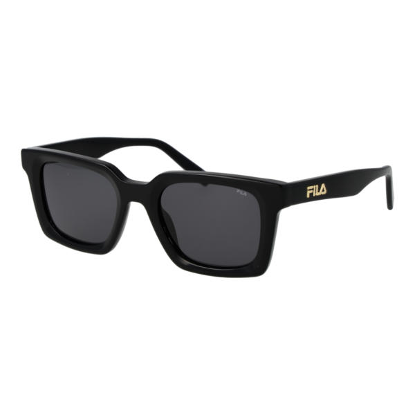 Fila Quadrat Sonnenbrille SFI897 51700K in Schwarz – 45° Seitenansicht