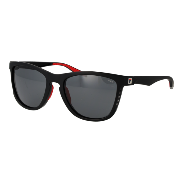 Fila Rechteck Sonnenbrille SFI895 550U28 in Schwarz – 45° Seitenansicht