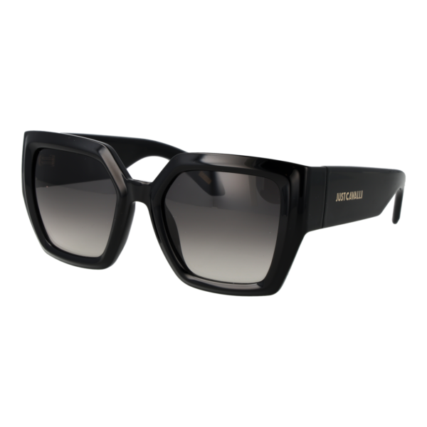 Just Cavalli Quadrat Sonnenbrille SJC149 530Z42 in Schwarz – 45° Seitenansicht