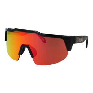 Just Cavalli Monoscheibe Sonnenbrille SJC154 99Z42A in Schwarz – 45° Seitenansicht