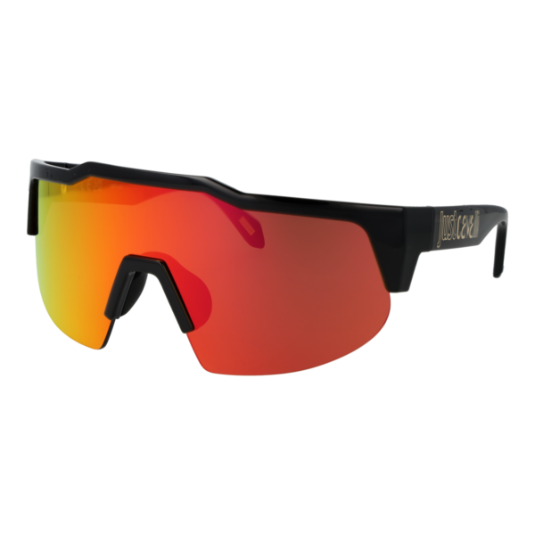 Just Cavalli Monoscheibe Sonnenbrille SJC154 99Z42A in Schwarz – 45° Seitenansicht