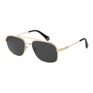 Polaroid Pilotenbrille Sonnenbrille PLD 6235/S/X 562F7M9 in Gold – 45° Seitenansicht