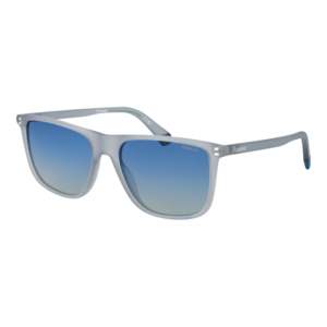 Polaroid Rechteck Sonnenbrille PLD 6232/S 552M4Z7 in Grau – 45° Seitenansicht