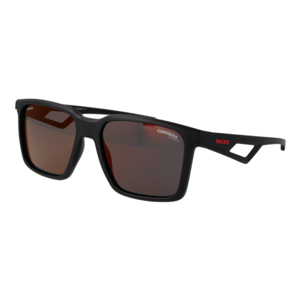 Carrera Ducati Rechteck Sonnenbrille CARDUC 065/S 56003H4 in Schwarz – 45° Seitenansicht