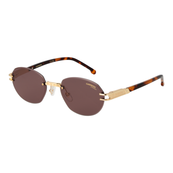 Carrera Oval Sonnenbrille CARRERA 1088/S 5306J70 in Gold – 45° Seitenansicht