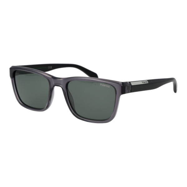 Polaroid Rechteck Sonnenbrille PLD 2174/S 54KB7UC in Grau – 45° Seitenansicht