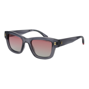 Polaroid Rechteck Sonnenbrille PLD 6256/S/X 49KB7JR in Grau – 45° Seitenansicht