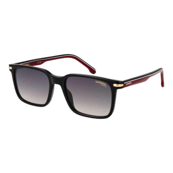 Carrera Rechteck Sonnenbrille CARRERA 391/S 53OIT9O in Schwarz – 45° Seitenansicht
