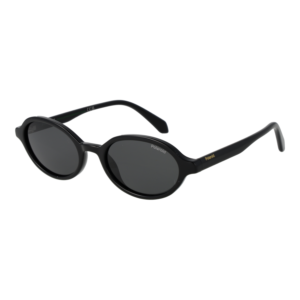 Polaroid Oval Sonnenbrille PLD 4220/S 51807M9 in Schwarz – 45° Seitenansicht